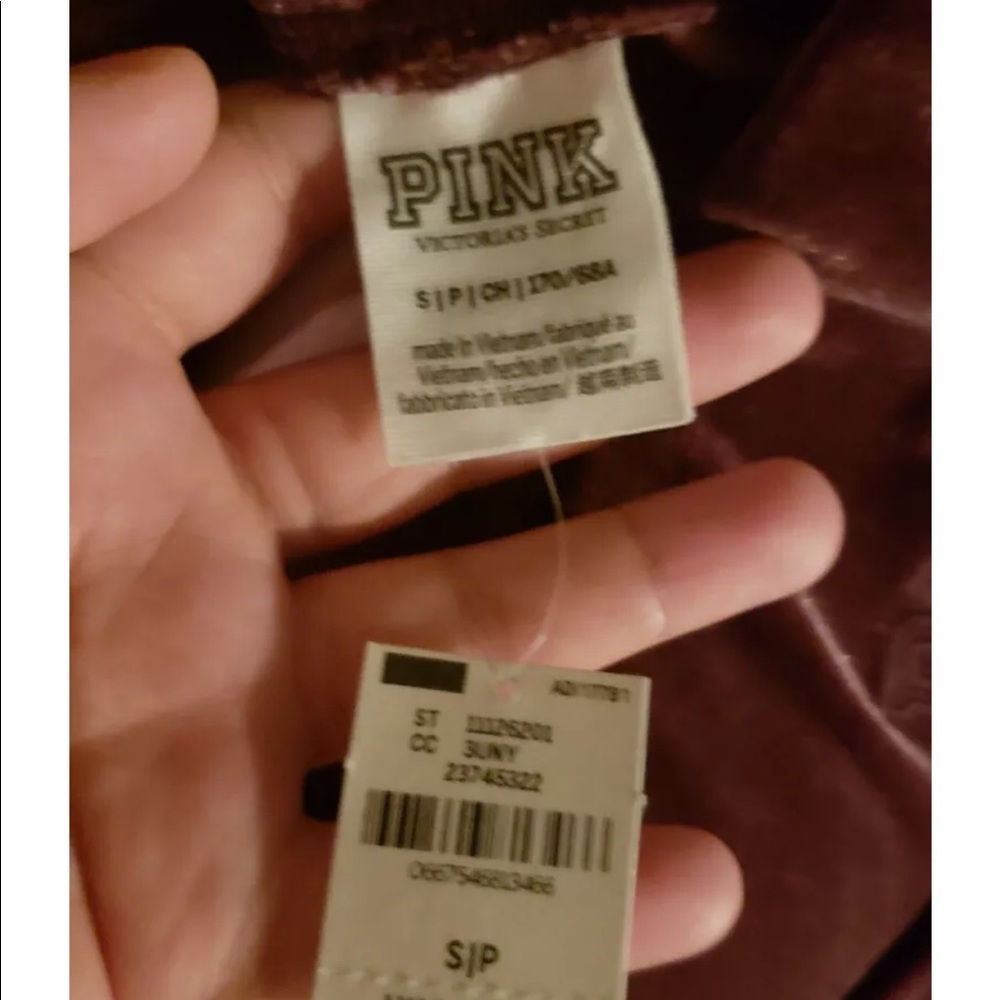 Victoria Secret Pink Velvet leggings